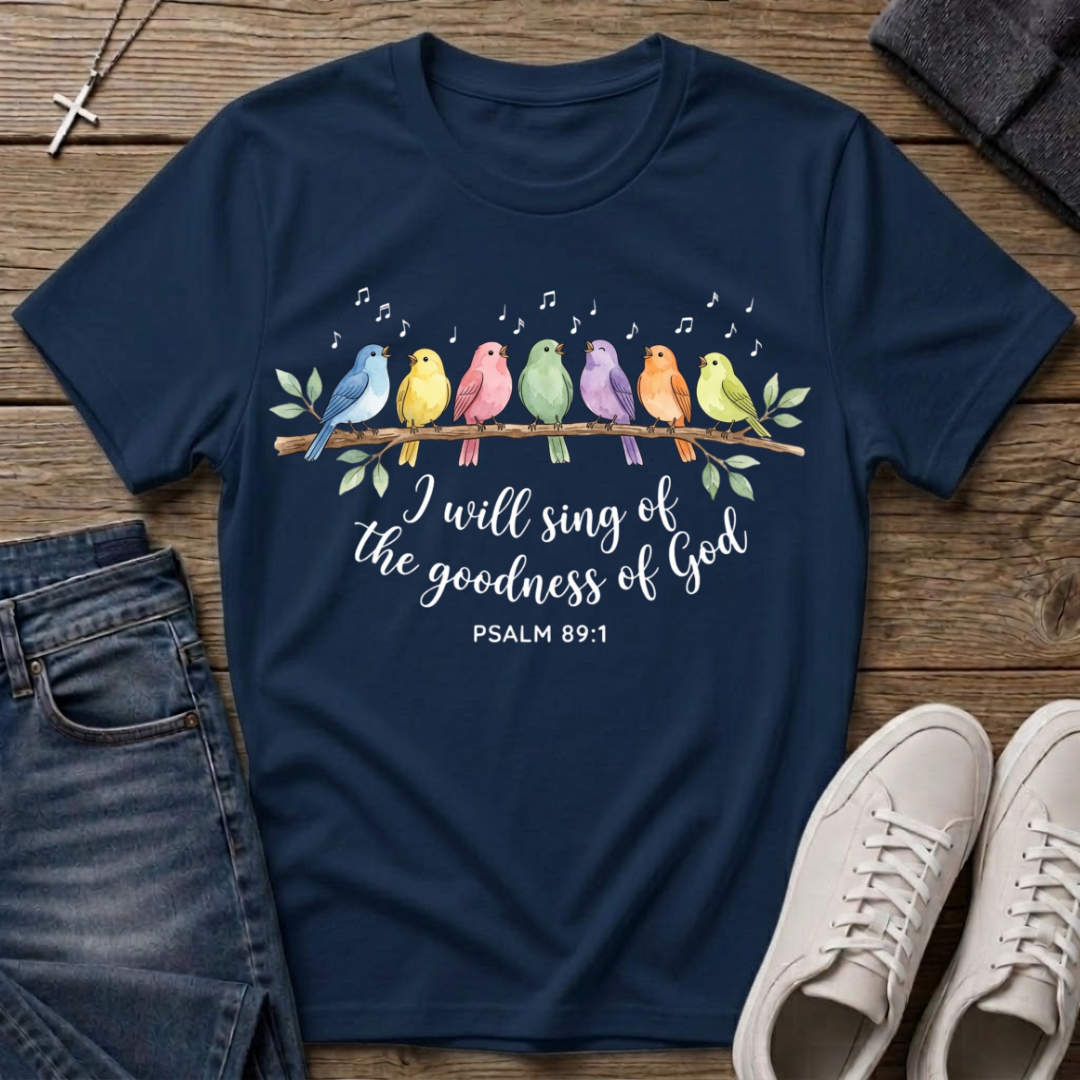I Will Sing of the Goodness of God Christian Psalm 89:1 T-Shirt