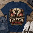 Faith Through the Fire Daniel 3:25 Christian T-Shirt