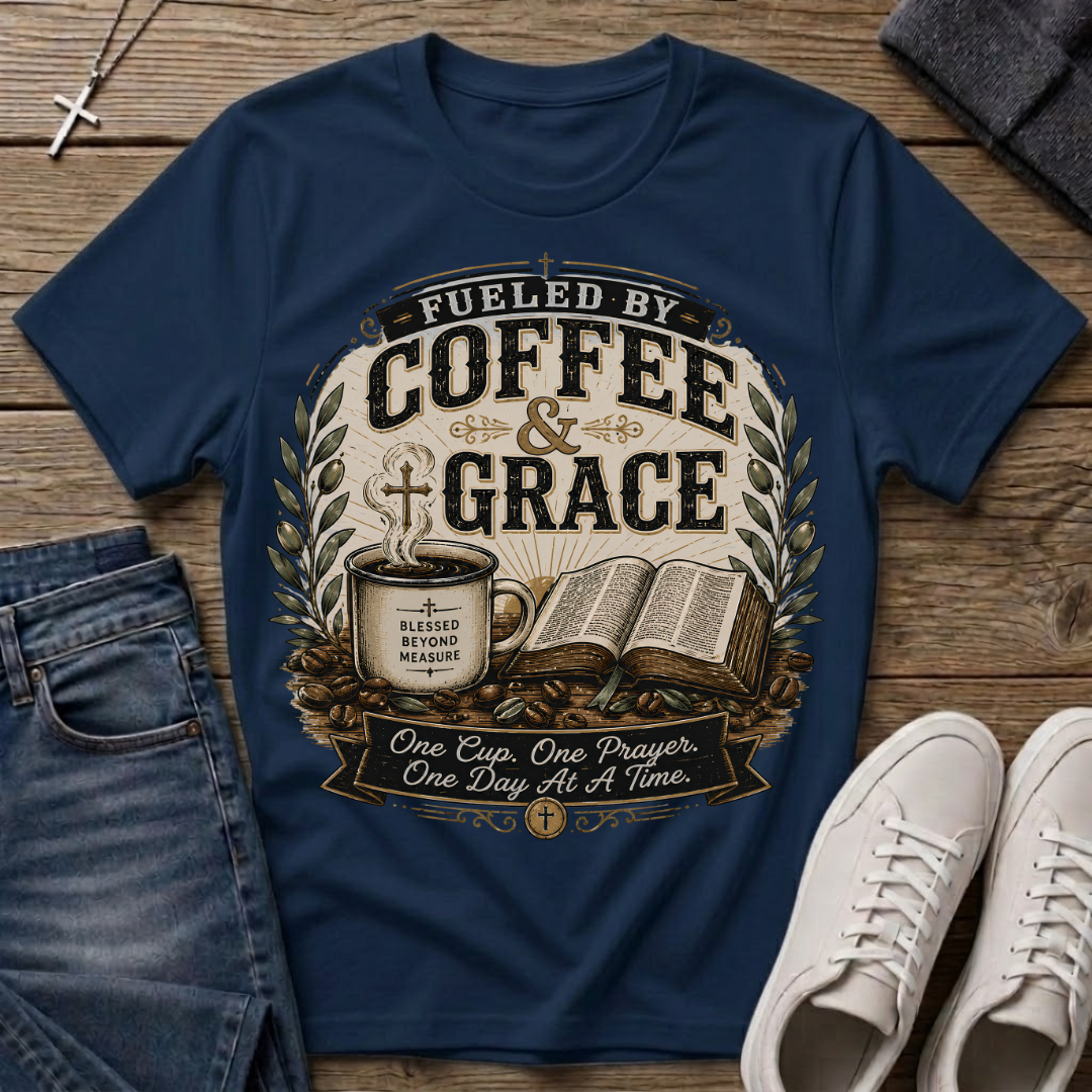Fueled by Coffee & Grace T-Shirt