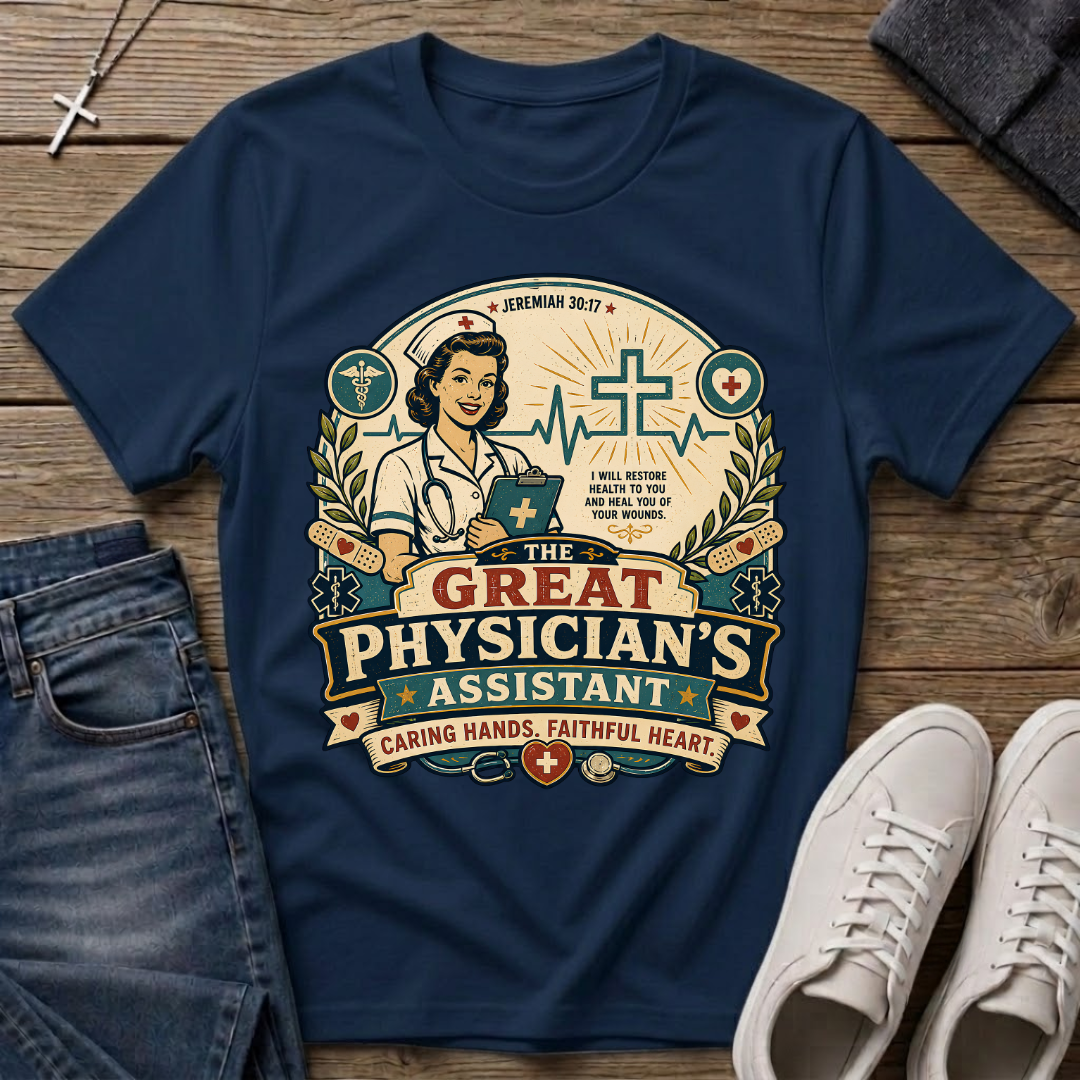 The Great Physician's Assistant Christian Nurse T-Shirt