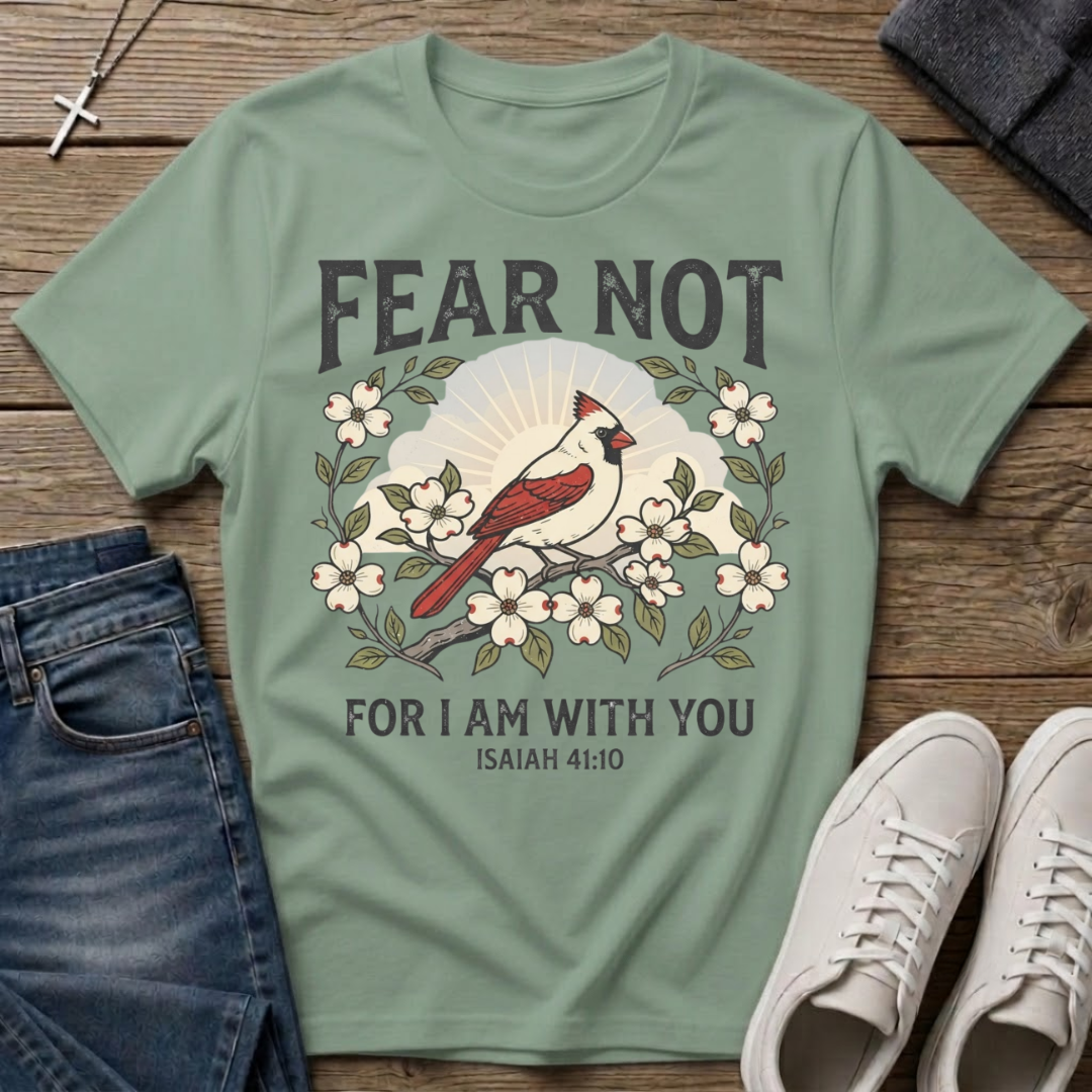 Fear Not For I Am With You Isaiah 41:10 T-Shirt