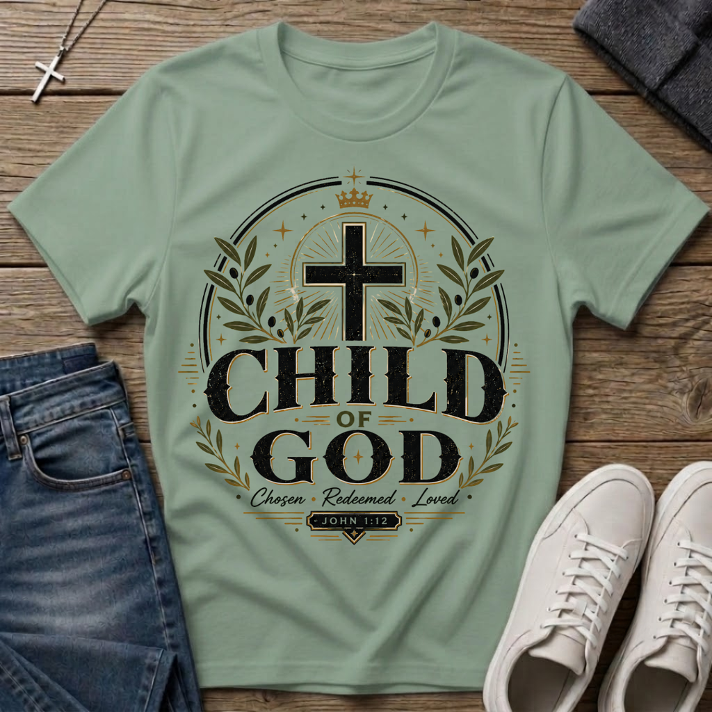 Child of God John 1:12 Christian T-Shirt