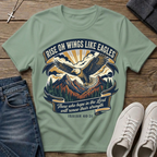 Rise On Wings Like Eagles Isaiah 40:31 T-Shirt