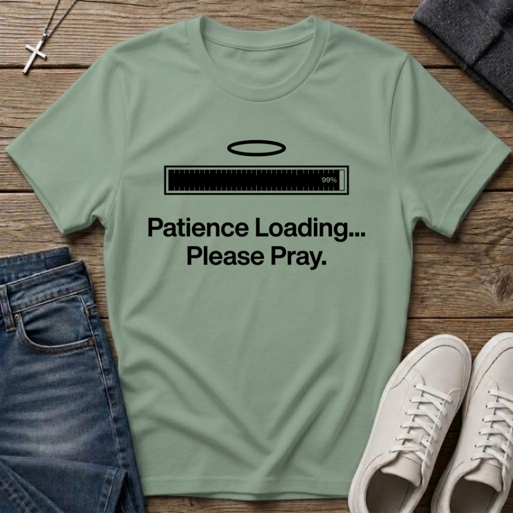 Patience Loading Please Pray Christian T-Shirt