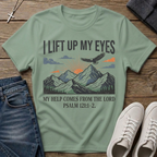 I Lift Up My Eyes Mountain Psalm 121:1-2 T‑Shirt