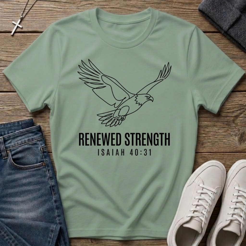 Eagle Renewed Strength Isaiah 40:31 T-Shirt