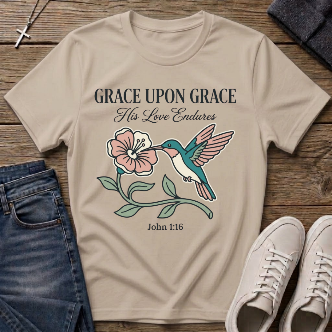 Grace Upon Grace John 1:16 T-Shirt