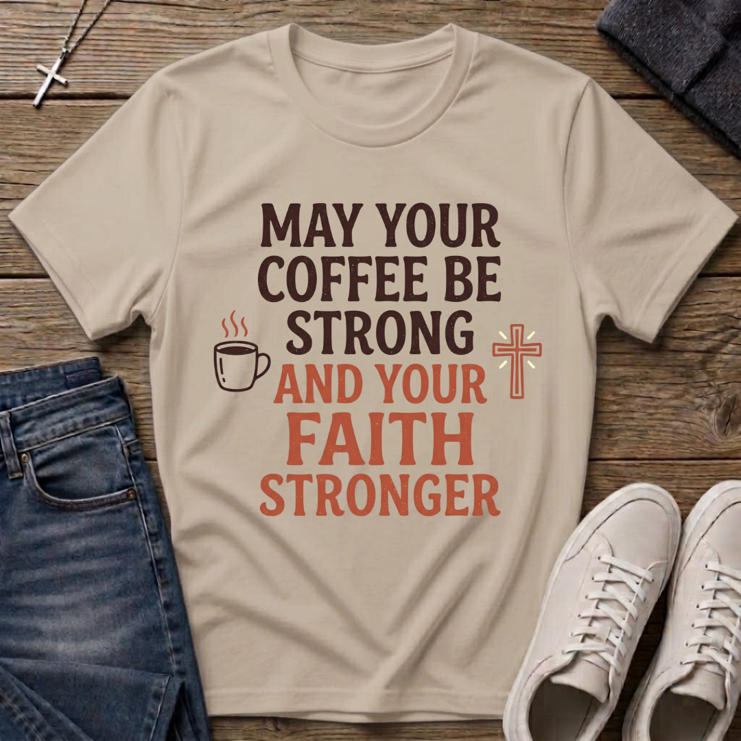 Coffee and Faith Christian T-Shirt