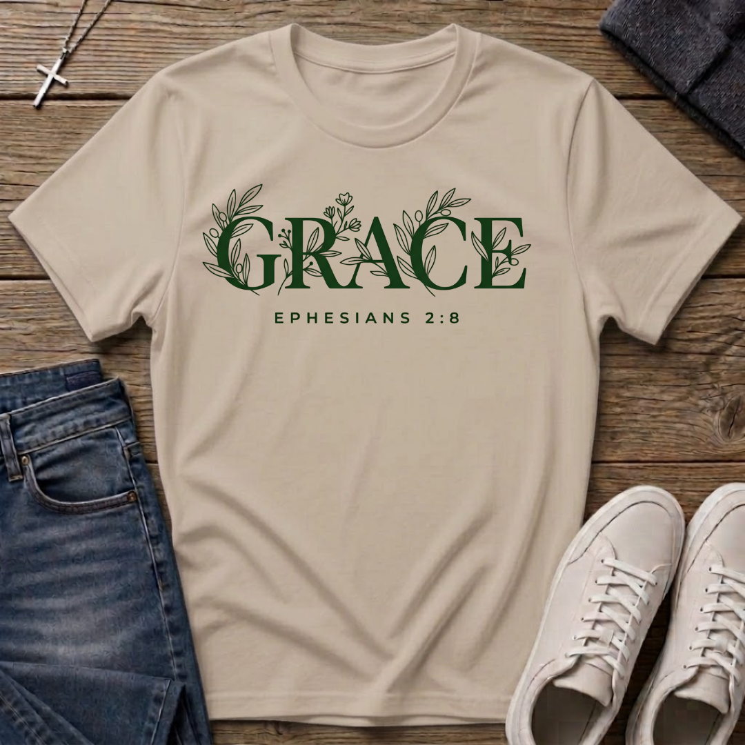 Grace Ephesians 2:8 Christian T-Shirt