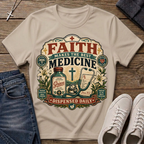 Faith Makes the Best Medicine Christian T-Shirt