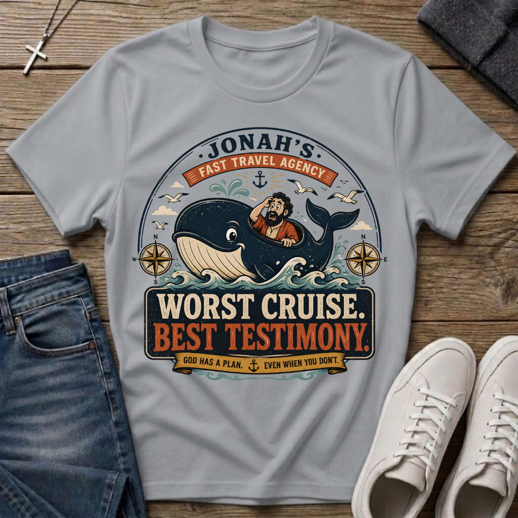 Jonah's Fast Travel Agency Christian T-Shirt