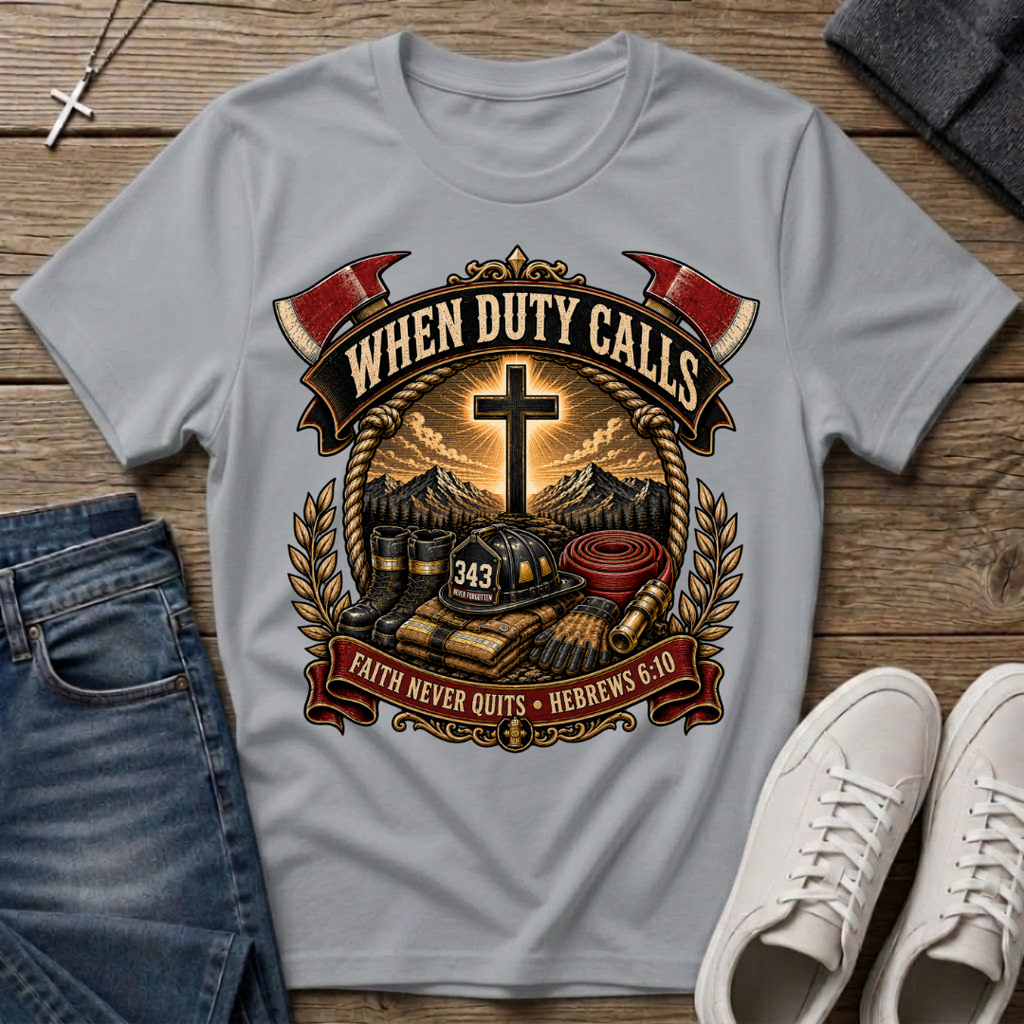 When Duty Calls Firefighter T-Shirt