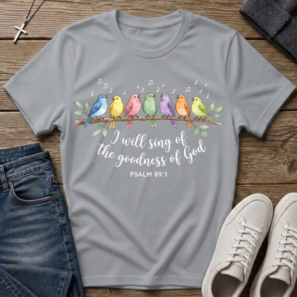 I Will Sing of the Goodness of God Christian Psalm 89:1 T-Shirt