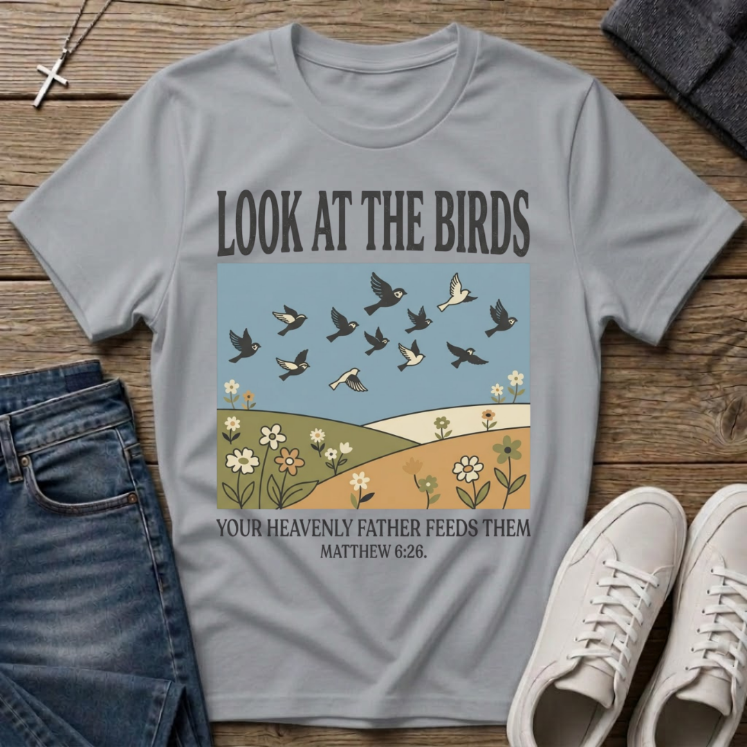 Look at the Birds Matthew 6:26 T-Shirt