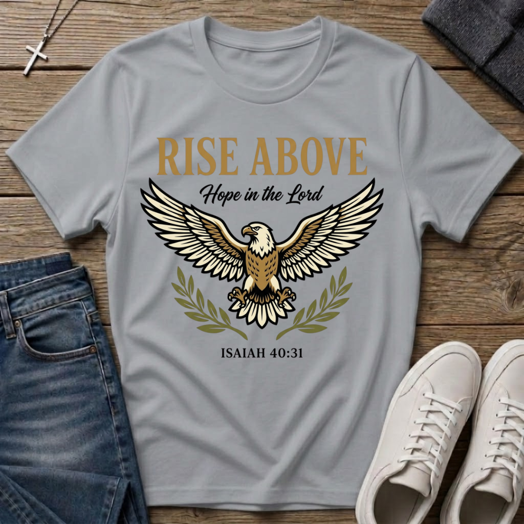 Rise Above Eagle Isaiah 40:31 T-Shirt
