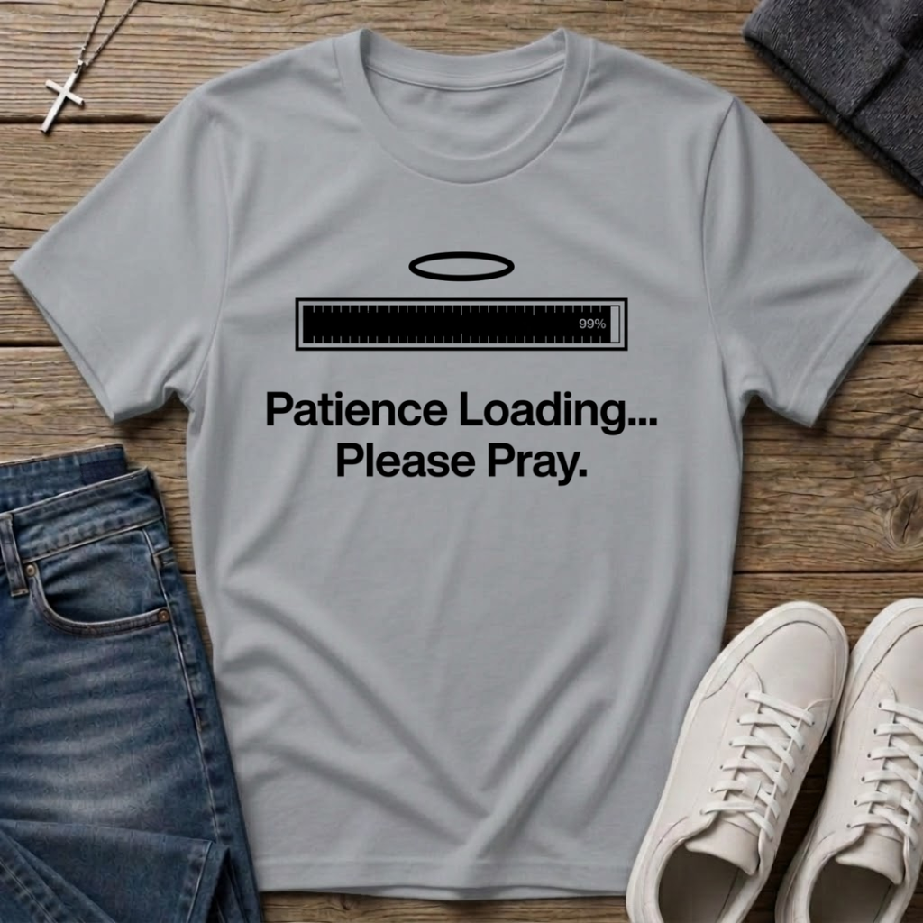 Patience Loading Please Pray Christian T-Shirt