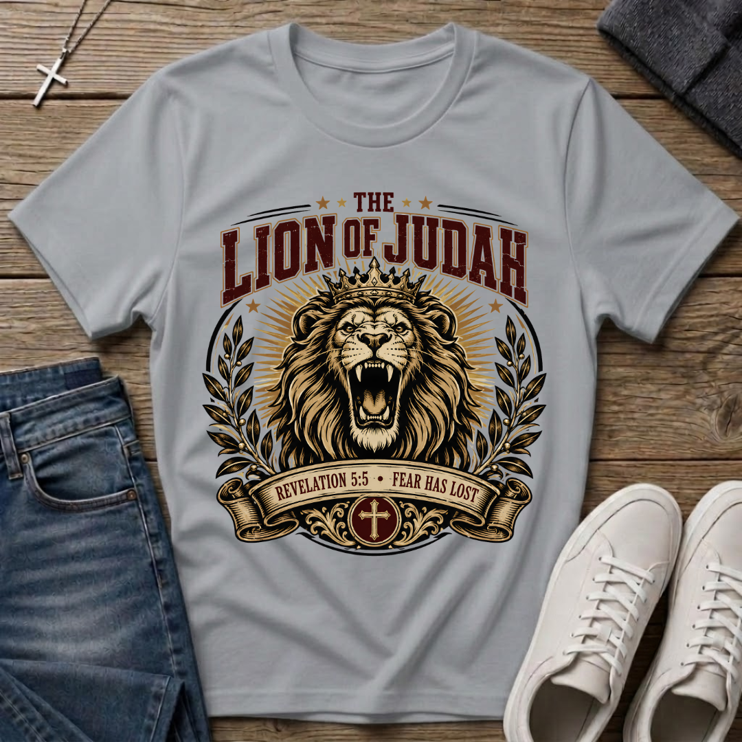 The Lion of Judah Revelation 5:5 Christian T-Shirt