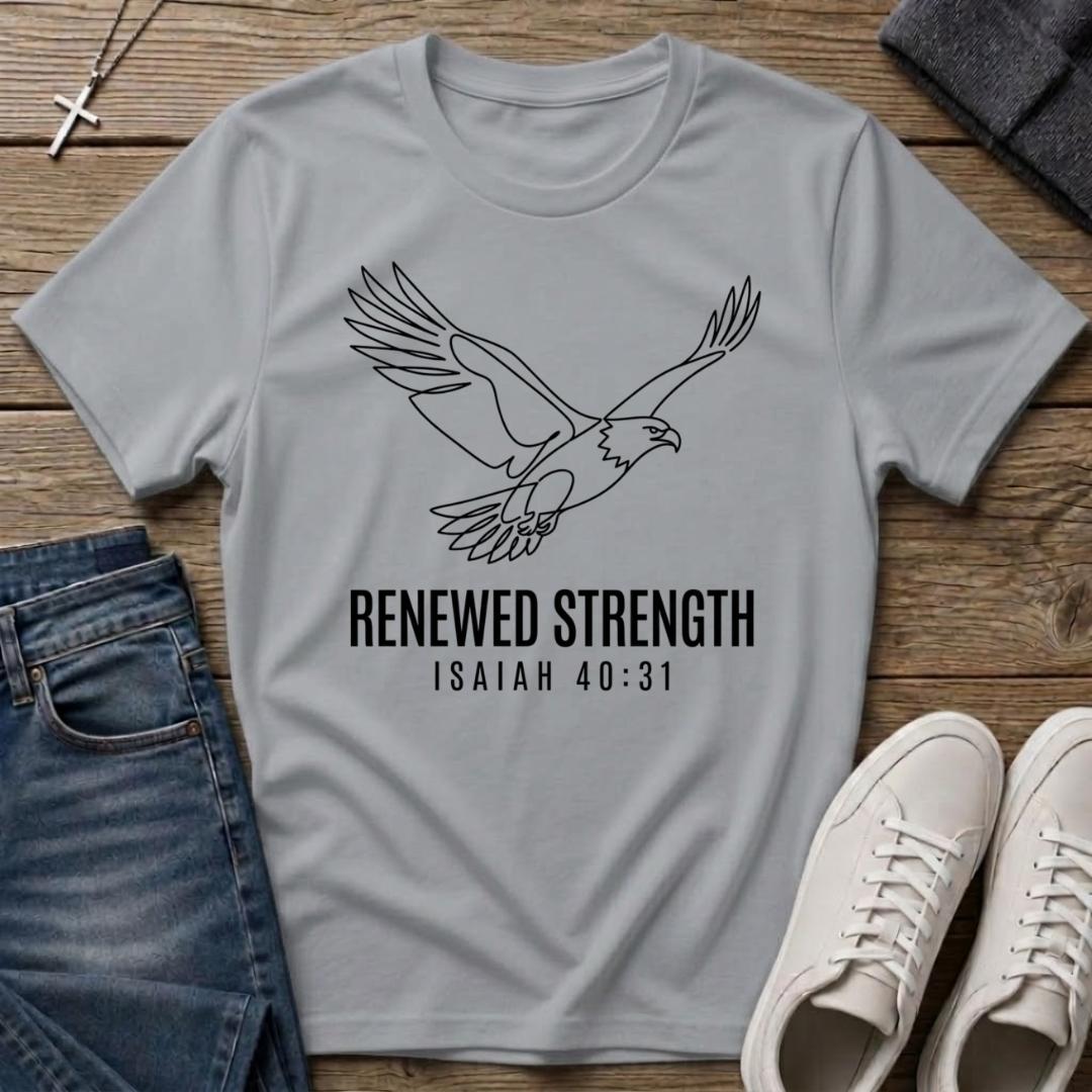 Eagle Renewed Strength Isaiah 40:31 T-Shirt