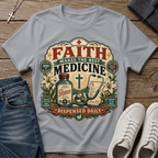 Faith Makes the Best Medicine Christian T-Shirt