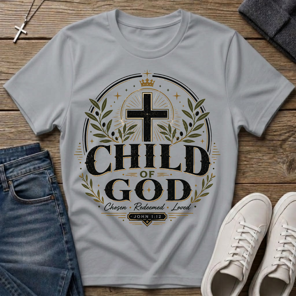 Child of God John 1:12 Christian T-Shirt