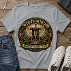 The Cross Before the Crown T-Shirt — Christian Faith Graphic Tee