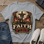 Faith Through the Fire Daniel 3:25 Christian T-Shirt