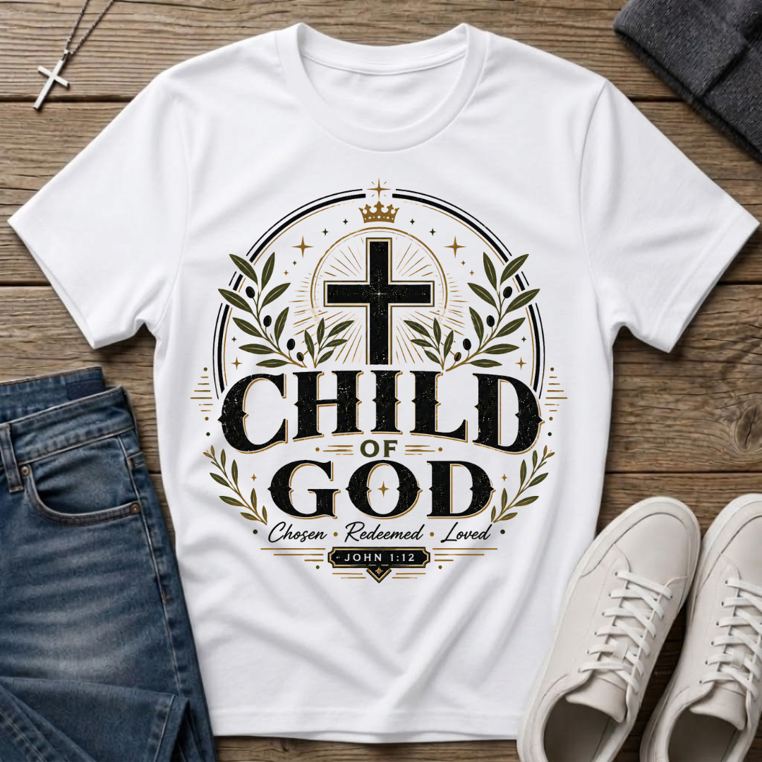 Child of God John 1:12 Christian T-Shirt