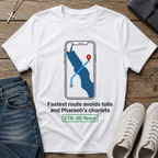 Fastest Route Avoids Tolls and Pharaoh's Chariots T-Shirt