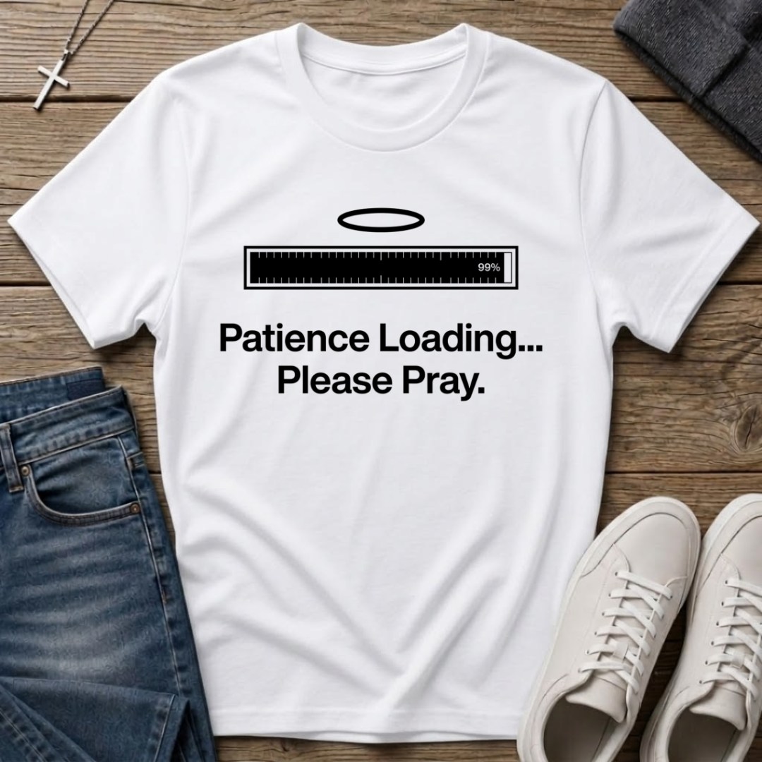 Patience Loading Please Pray Christian T-Shirt