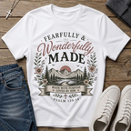 Fearfully and Wonderfully Made Psalm 139:14 Christian T-Shirt