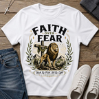 Faith Over Fear 2 Corinthians 5:7 Christian T-Shirt