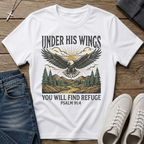 Under His Wings Psalm 91:4 T-Shirt