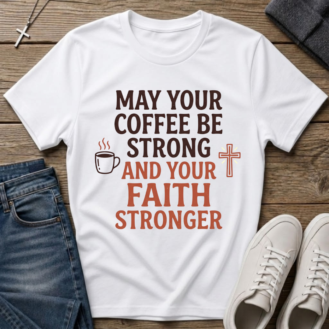Coffee and Faith Christian T-Shirt