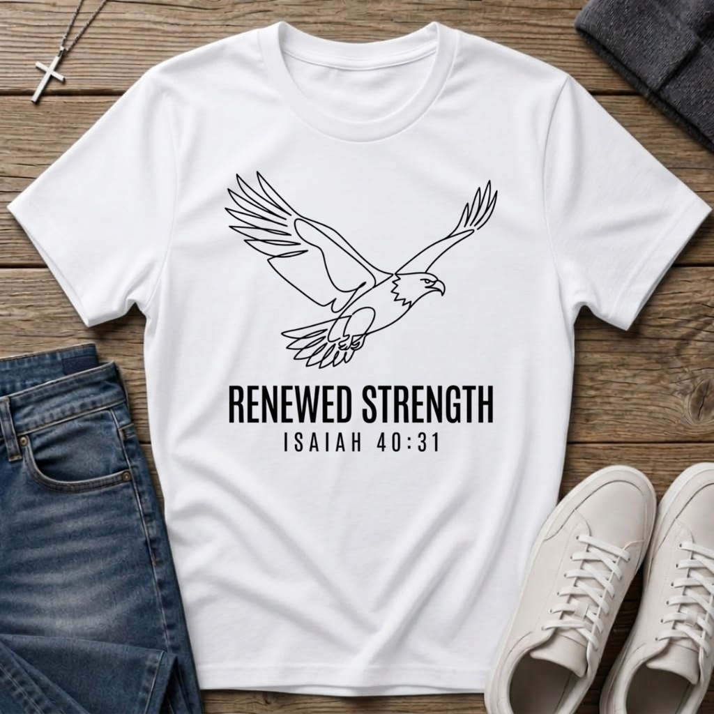 Eagle Renewed Strength Isaiah 40:31 T-Shirt