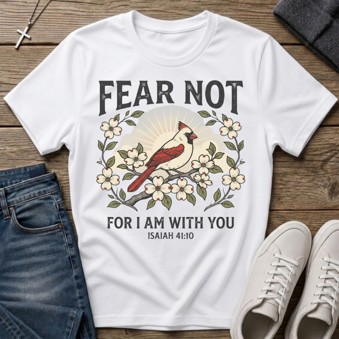 Fear Not For I Am With You Isaiah 41:10 T-Shirt