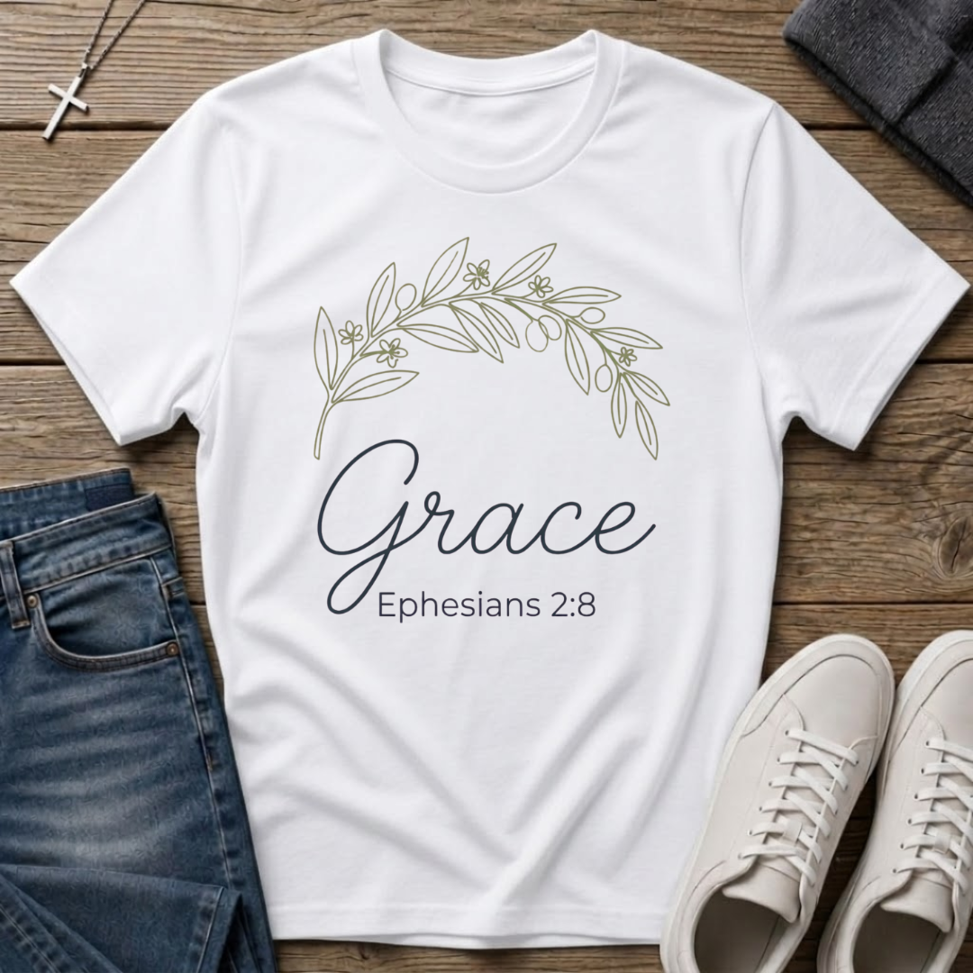 Grace Ephesians 2:8 Christian T-Shirt